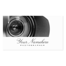 Cartões de visitas do fotógrafo
