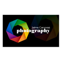 Cartões de visitas do fotógrafo