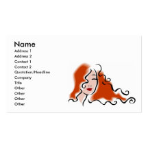 Cartões de visitas do Hairstylist