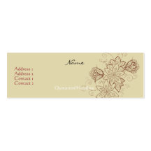 Cartões de visitas do tatuagem da tulipa (areia)