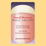 Cartões de visitas do técnico do prego do Manicure cartões de visita