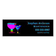 Cartões de visitas dos cocktail dos barman