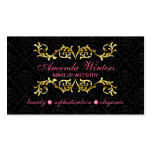 Cartões de visitas elegantes do maquilhador