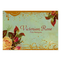 Cartões de visitas elegantes do rosa do Victorian