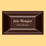 Cartões de visitas escuros cremosos de Chocolatier cartões de visita