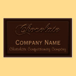 Cartões de visitas finos dos confeitos do chocolat cartões de visita