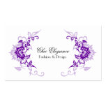 Cartões de visitas florais elegantes do Flourish