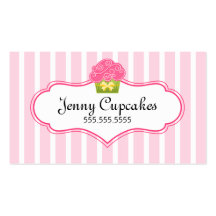 Cartões de visitas lunáticos da padaria do cupcake