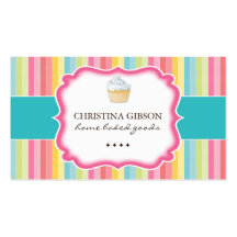 Cartões de visitas lunáticos do cupcake