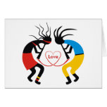 Cartões do amor de Kokopelli
