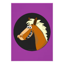 Cartões do cavalo do piano convite personalizado