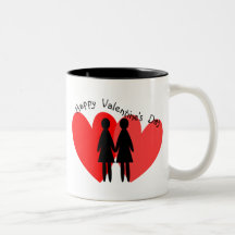 Cartões lésbicas & presentes dos namorados caneca