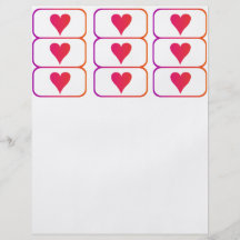 Cartões vermelhos do coração dos namorados panfletos personalizados
