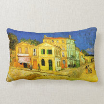 Casa amarela de Van Gogh (F464) Travesseiro