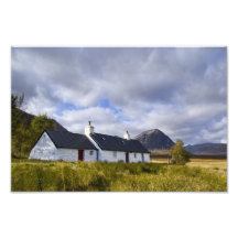 Casa de campo de Blackrock, Glencoe Scotland Arte De Fotos