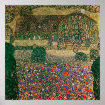 Casa de campo pelo Attersee, c.1914 Impressão
