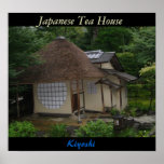 Casa de chá japonesa posteres
