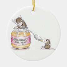 Casa-Rato Designs® - o primeiro aniversário do beb Ornamento Para Arvore De Natal
