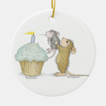 Casa-Rato Designs® - o primeiro aniversário do beb Ornamento Para Arvore De Natal