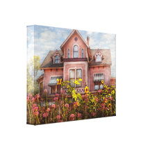 Casa - Victorian - casa de campo do verão Impressão Em Tela Canvas