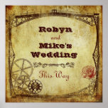 Casamento de Steampunk do Victorian: Este sinal da Poster