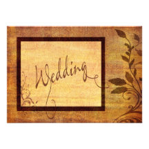 Casamento disponível romance 5 x 7 do outono morno convite personalizados