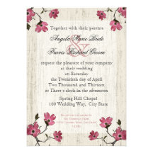 Casamento do Dogwood do país Convites Personalizados