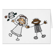 Casamento dos desenhos animados cartões