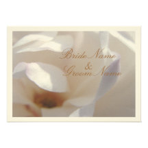 Casamento ideal da magnólia convites personalizado