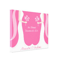 Casamento lésbica personalizado impressão em canvas