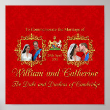 Casamento real - William e Kate Impressão