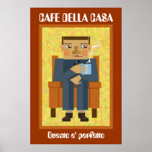 Casas do della do café pôsteres