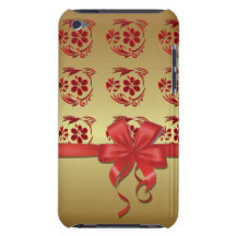 casco ipod colibri ora e vermelho capa iPod touch Case-Mate