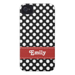 Case mate 4s C preto e branco do iPhone 4 das boli Capa De iPhone 4 Case-Mate