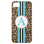 Case mate do iPhone 5 do leopardo do monograma do  iPhone 5 Capas
