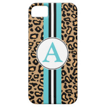 Case mate do iPhone 5 do leopardo do monograma do  iPhone 5 Capas