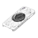 Case mate preta do iPhone 5 do girassol Capa De iPhone 5 Case-Mate
