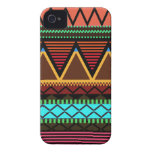 Case mate tribal moderna de néon da terra do iPhon Capa iPhone 4