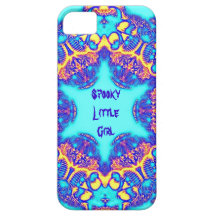 Caso assustador do iphone dos crânios da menina ma capa iPhone 5 Case-Mate