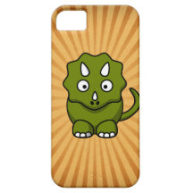 Caso bonito do iPhone 5 do dinossauro do Tricerato Capas iPhone 5 Case-Mate