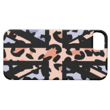 Caso BRITÂNICO do iPhone 5 da bandeira do leopardo Capas iPhone 5