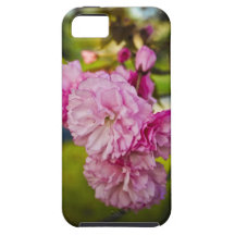 Caso cor-de-rosa do iphone 5 da flor capa de iPhone 5 Case-Mate