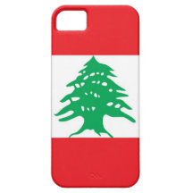 Caso de IPhone 5 com a bandeira de Líbano Capa De iPhone 5 Case-Mate
