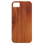 Caso de madeira lustrado de IPhone 5 do teste padr Capa De iPhone 5 Case-Mate