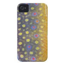 Caso do iPhone 4/4S da fúria da pesca (truta de ri Capas De iPhone 4 Case-Mate