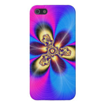 Caso do iPhone 5 da arte do pavão do Fractal