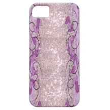 Caso do iphone 5 da faísca da lavanda iPhone 5 capas