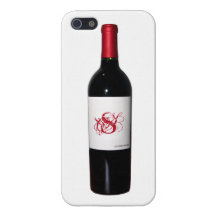 Caso do iPhone 5 da garrafa de vinho do monograma