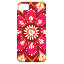 Caso do iPhone 5 da mandala da flor pela case mate iPhone 5 Capa