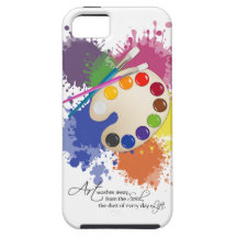 Caso do iPhone 5 das escovas & da paleta do artist Capas De iPhone 5 Case-Mate